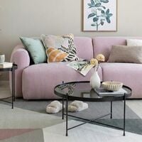 Venezia sohvapöytä Ø70 cm musta